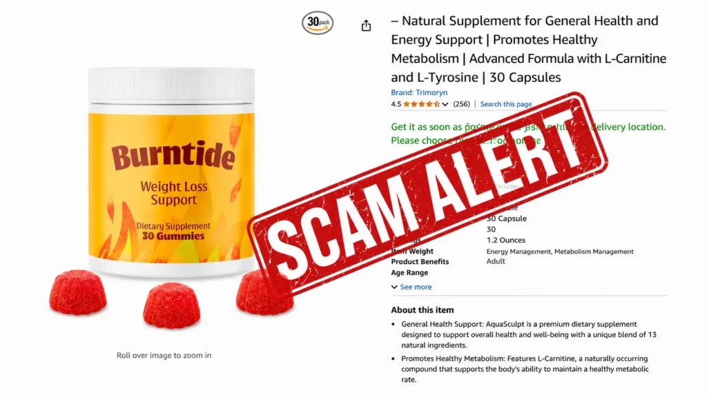 BurnTide scam alert warning - official website verification